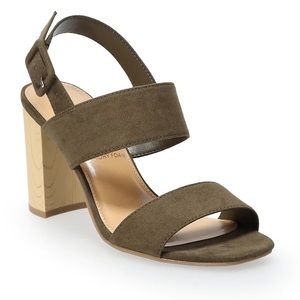 BRAND NEW Lauren Conrad Matcha High Heel Sandals